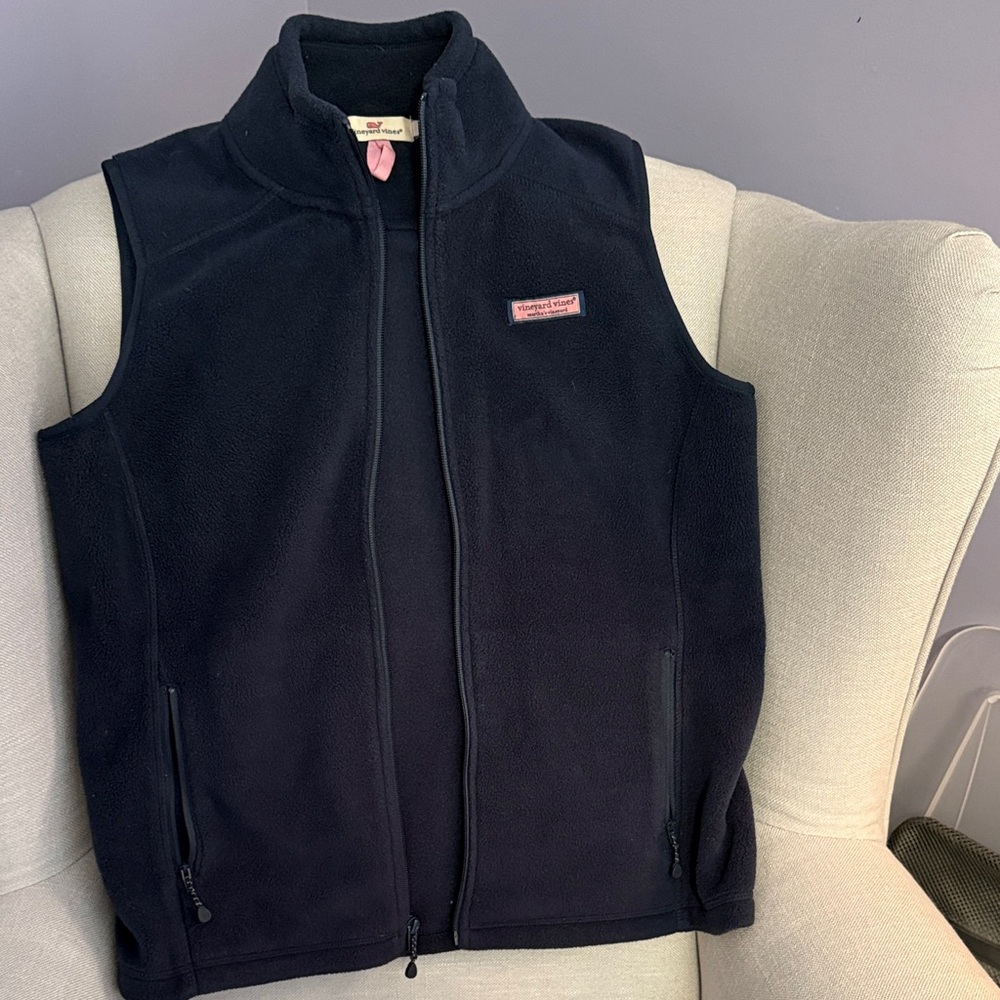 Women’s  Navy Fleece Vest